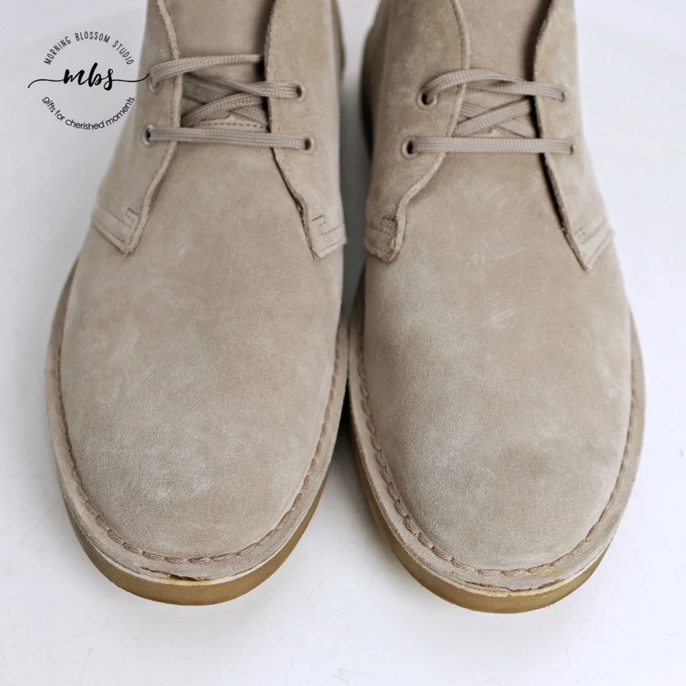 Clarks Desert Boot Classic Heritage Minimalist Chukka Boots Sand Men 13